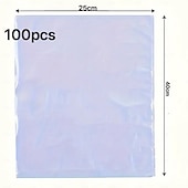 preiswerte Aufbewahrung &amp; Organisation-100 Stück Schrumpffolienbeutel, transparente Schrumpffolienbeutel zur Schuhaufbewahrung, Geschenkkörbe, Schachteln, Verpackungsmaterial, transparente Siegelfolie für Heißsiegelgerät