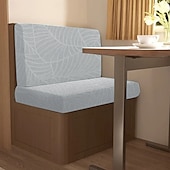 economico Copridivano-Copridivano impermeabile per dinette camper in jacquard a foglie, per esterni, antiscivolo, elasticizzato, per sedili auto e protezione di mobili.