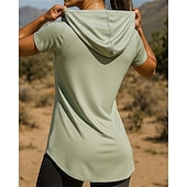 levne Běžecké tričko a tílka-Dámské Jednobarevné Běžecký top Koşu Tişörtü Léto Jaro Krátký rukáv Rychleschnoucí Lehká váha Elastický Prodyšné Tenis Golf Běh Černá Bílá Růžová sportovní oblečení Sportovní oděvy