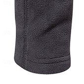 abordables pulls molletonnés-Homme Sweat à capuche zippé Sweat-shirt zippé Sweat à capuche en polaire Kaki clair. Noir Blanche bleu marine Marron Col montant Uni Zip Up Quart de zip Sport &amp; Loisir Occasionnel Quotidien