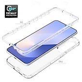 olcso Samsung-tokok-telefon Ügy Kompatibilitás Samsung Galaxy S25 S25 él S24 S23 Ultra Plus A16 A25 Fekete tok Átlátszó Ütésálló TPU PC