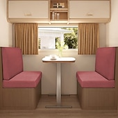 abordables Funda de sofá-Fundas de cojín elásticas para comedor de RV de 2 piezas, fundas de cojín de sofá en forma de T, fundas elásticas para asientos de caravana, protección de muebles de RV duradera y fácil de instalar