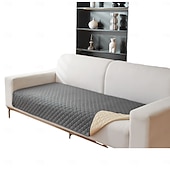baratos Cobertura de Sofa-Capa de sofá antiderrapante de 1 peça - tecido clássico de poliéster acolchoado, para sofás de 1 a 4 lugares, perfeita para sala de estar, escritório, quarto ou uso externo (apoios de braço) &amp;encosto