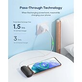 cheap Tool Accessories-Small Portable Charger for iPhone with Built-in Lightning Cable 3000/5000mAh Power Bank Fast Charging for Phone