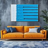 Недорогие Пейзажи-mintura ручная роспись 3d плавание картины маслом на холсте современная абстрактная текстурированная настенная живопись для украшения дома готовая к подвешиванию с натянутой рамой