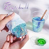 Недорогие Форма-3 шт. dtoho череп силиконовые смоляные формы с уникальным глазом и ухом &amp;дизайн рта - идеально подходит для поделок своими руками &amp;домашний декор прочный силиконовый материал универсальное