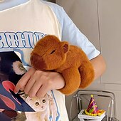 economico Animali di peluches-Braccialetto schiaffeggiante di peluche a forma di capibara, giocattolo di peluche da polso imbottito per decorazione, regalo per feste di compleanno per bambini