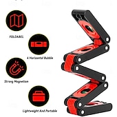 economico Strumenti di Misura-Strumento di misura multiangolo pieghevole, righello magnetico per la lavorazione del legno, misure verticali precise 45-90, compatto &amp;design salvaspazio