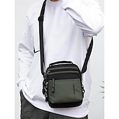 olcso Férfitáskák-férfi vízálló nejlon crossbody messenger táska – könnyű, többzsebes válltáska utazáshoz, munkába vagy hétköznapi használatra