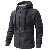 preiswerte Oberteile-Herren Windjacke Wanderjacke Fleecejacke Außen Warm Wanderoutfits Wanderbekleidung Winter Herbst Oberteil Camping / Wandern / Höhlenforschung Laufen Dunkelgrau Schwarz Armeegrün