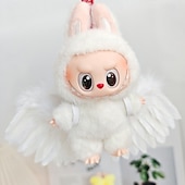 preiswerte Puppenbekleidungs- und Zubehörsets-Kleidungsset für 17cm Puppen ForLabubu Modekleidung Zubehör Outfit geeignet für 6,69 Zoll (17cm) Puppe weiche Baumwollkleidung Ersatz keine Puppe NUR Kleidung