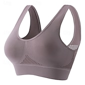 halpa Urheiluliivit ja liivit-Naisten Joogarintaliivit Urheilurintaliivit Pilates-rintaliivit Hyvä alkuun Punnerrus Saumaton Tärinänvaimennus Pehmustamaton Langaton Yksivärinen / yksivärinen Urheilu Urheiluvaatteet Vaalean