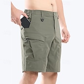 economico Classico-Per uomo Pantaloncini cargo Shorts Pantaloncini Estivi Elastico in vita Multi-tasche Semplice Comodità Indossabile Lunghezza al ginocchio All&#039;aperto Sport Quotidiano Moda Casual Nero Cachi