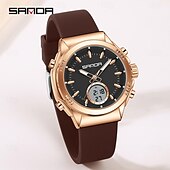 abordables Relojes digitales-Reloj electrónico Sanda 9103, nuevo, resistente al agua, con pantalla LED dual, multifuncional, para mujer.
