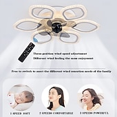 cheap Ceiling Fan Lights-Ceiling Fans with Lights, Semi Flush Mount Low Profile Fan, Quiet Reversible Motor, Round Ceiling Lights with Fan for Bedroom, Living Room and Dining Room