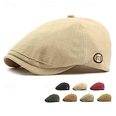 levne Pánské klobouky-Pánské PLacatá čepice Klobouk Ascot Novinářský klobouk Černá Světle zelená Polyester Módní Na běžné nošení ulice Denní Pléd Nastavitelná Proti sluci Prodyšné