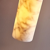 billige Øylys-Nordisk spansk marmor LED-pendellampe for soverom, nattbord, stue, spisestue, dekorasjon, lysekrone, moderne belysning