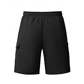 economico All&amp;#39;aperto-Per uomo Pantaloncini cargo Shorts Pantaloncini Estivi Coulisse Elastico in vita Multi-tasche Semplice Comodità Indossabile Lunghezza al ginocchio All&#039;aperto Sport Quotidiano Moda Casual Nero Bianco