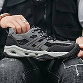 baratos Ténis para Homem-Tênis masculino cáqui para caminhada ao ar livre - tênis de corrida de trilha duráveis com malha respirável e sola antiderrapante para acampamentos, caminhadas e aventuras diárias ao ar livre