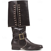 levne obuv-Středověké Renesanční Boty Kozačky Ke kolenům Pirát Viking Křižák Maškarní kostým Pánské Unisex Keltské Pirát předvečer Všech svatých Plesová maškaráda Párty a večer LARP Ren Faire Dospělé Boty Cel