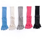 cheap Yoga Socks-Women Non-slip Dispensing Five Toes anti-odorant anti-friction Sweat-absorbent Floor Socks For Pilates Dance