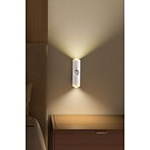 cheap Puck Lights-1 Pc Led Charging Puck Lights Spotlight, Sensor  Night Light, Usb Charging, Three Color Dimming, Magnetic Installation, No Need For Wiring Or Punching Hole