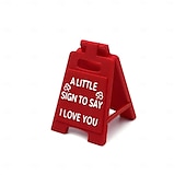 preiswerte Skulpturen-„I love you“-Schild, 3D-gedrucktes Schreibtischdekor, ein kleines Schild mit der Aufschrift „Ich liebe dich“, süßes Mini-Liebesschild als Geschenk zum Jahrestag, Valentinstag, zur Hochzeit oder für