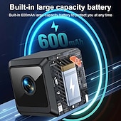 זול מצלמות רשת IP פנימיות-מצלמת מיני 1080p HD 140 צג WiFi מרחוק צג תינוק חיות מחמד מצלמת סוללה מובנית ראיית לילה אבטחת בית חכם האפליקציה תומכת בסוללה מקסימלית של 256 גרם וטעינה מלאה של 600 מיליאמפר/שעה עם זמן עבודה