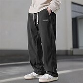 baratos Calças de Corrida &amp; Meias-Homens Calça Joggers Calças Esportivas Calças de Corrida Cintura elástica Com Cordão Calças Desportos e Ar livre Casual Outono Algodão Secagem Rápida Leve Respirável Tênis Cooper Corrida Normal Roupa