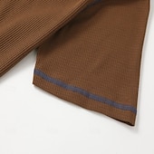 billiga Casual Henley T-shirt-Herr Waffle Henley Shirt T-shirts Kortärmad Ensfärgat Slät Mode Designer Ledigt Färgblock Knappar Henley Utomhus Ledigt Dagligen Sommar Vår Alla årstider Blå Brun Khaki grön Henley T-shirt