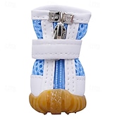 abordables Bottes &amp; Protecteurs de Pattes-Chaussures pour chien en maille, bottes pour animaux de compagnie, chaussures respirantes pour petit chien, sandales imperméables pour animaux de compagnie avec semelle antidérapante et fermeture à
