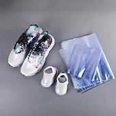 preiswerte Aufbewahrung &amp; Organisation-100 Stück Schrumpffolienbeutel, transparente Schrumpffolienbeutel zur Schuhaufbewahrung, Geschenkkörbe, Schachteln, Verpackungsmaterial, transparente Siegelfolie für Heißsiegelgerät