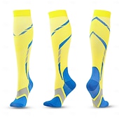 cheap Personal Care &amp; Health-3 Pairs Compression Socks, Multi-Color Outdoor Running High Tube Pressure Socks, Athletic Performance Socks for Cross-Border Sale