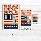 billige Hageflagg, Banner-Ingen konger protest hageflagg 12 x 18 tommer hageflagg, små hageflagg for utendørs bruk, utendørsflagg, høytidshageflagg for alle årstider