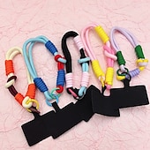 baratos Cordões de telefone e pulseiras-Nova pulseira de pulso colorida bloqueada, capa curta anti-perda para celular, dopamina, cartão estético de alta qualidade para homens e mulheres, confortável e resistente