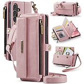 billige Samsung-etui-telefon Etui Til Samsung Galaxy S25 Ultra S24 S23 S22 S21 S20 Ultra Plus FE A53 A33 A23 A13 Lommebok-kortveske med nøkkelbånd Støtte Støtsikker TPU PU lær