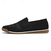 preiswerte Herrenpantoletten &amp; -slipper-Herren-Slipper aus Strick, atmungsaktives Obermaterial aus Webstoff mit flexibler Gummisohle, bequem und leicht für Sommer, Strand und Autofahren