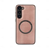 Χαμηλού Κόστους Samsung Θήκη-τηλέφωνο tok Για Samsung Galaxy S22 S22 Plus Ultra Α53 A52 Πίσω Κάλυμμα Μαγνητική Υποστήριξη ασύρματης φόρτισης Ανθεκτική σε πτώσεις Ρετρό TPU PU δέρμα