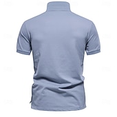 preiswerte Herren Elite Polo-Herren Männlich Blumen Blumenmuster Polo Strick-Polopullover Kurzarm Umlegekragen Polokragen Modern Formell Arbeit Sport &amp; Outdoor Knöpfe Drucken Frühling Rubinrot Weiß Hellblau