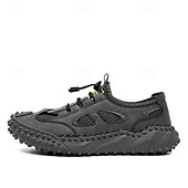 halpa Miesten lenkkarit-Miesten ruskeat, slip-on-sandaalit joustavilla nauhoilla ja mukavalla pohjallisella rantamatkoille, lomille ja rentoon ulkoiluun.