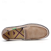 economico Slip-ons e mocassini da uomo-Mocassini da uomo in denim blu con bordo sfrangiato, scarpe casual leggere slip-on per le uscite del fine settimana, le passeggiate estive e il comfort quotidiano