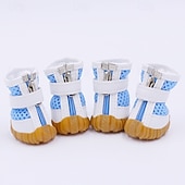 abordables Bottes &amp; Protecteurs de Pattes-Chaussures pour chien en maille, bottes pour animaux de compagnie, chaussures respirantes pour petit chien, sandales imperméables pour animaux de compagnie avec semelle antidérapante et fermeture à