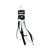 cheap Halloween Outdoor Decor-Halloween Windsocks Scary Halloween Hanging Windsock Flag Halloween Decorations for Outdoor Indoor Garden Home Yard Party Supplies