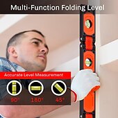 economico Strumenti di Misura-Strumento di misura multiangolo pieghevole, righello magnetico per la lavorazione del legno, misure verticali precise 45-90, compatto &amp;design salvaspazio