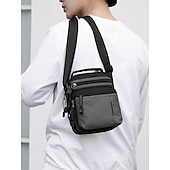 olcso Férfitáskák-férfi vízálló nejlon crossbody messenger táska – könnyű, többzsebes válltáska utazáshoz, munkába vagy hétköznapi használatra