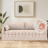 preiswerte Sofabezug-Sofabezug für Hyltarp-Sofa, gesteppt, floral, 100 % Baumwolle