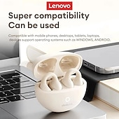 cheap TWS True Wireless Headphones-Origina Lenovo LP25 Bluetooth V5.4 Earphones Multi-function Ear-clip Design Headphones Fast Charging with Type-C Port Earbuds