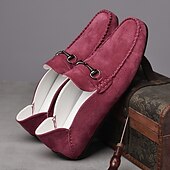 abordables Chaussures sans lacets &amp; mocassins-Mocassins en daim beige pour hommes avec boucle, légers et flexibles, parfaits pour une tenue de bureau décontractée, des soirées sociales et des journées de détente