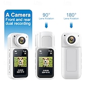 cheap Camera &amp; Photo-1080P HD Mini Pocket Action Camera Wifi 180 Rotatable Lens Portable Outdoor Sports Action Cam with 1.47 IPS Screen Magnetic TF