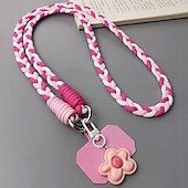 economico Lanyards e cinturini da polso per telefono-Nuovo cinturino da viaggio per alpinismo in corda intrecciata, alla moda e resistente, ideale per appendere il telefono cellulare a tracolla.